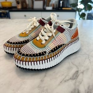 Chloe Nama Sneakers, Size 35EU